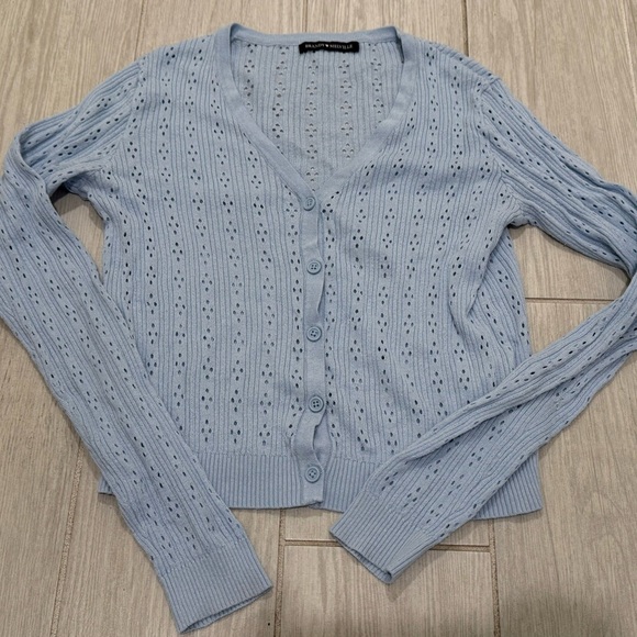Brandy Melville Sky Blue Knit Sweater - Picture 1 of 3